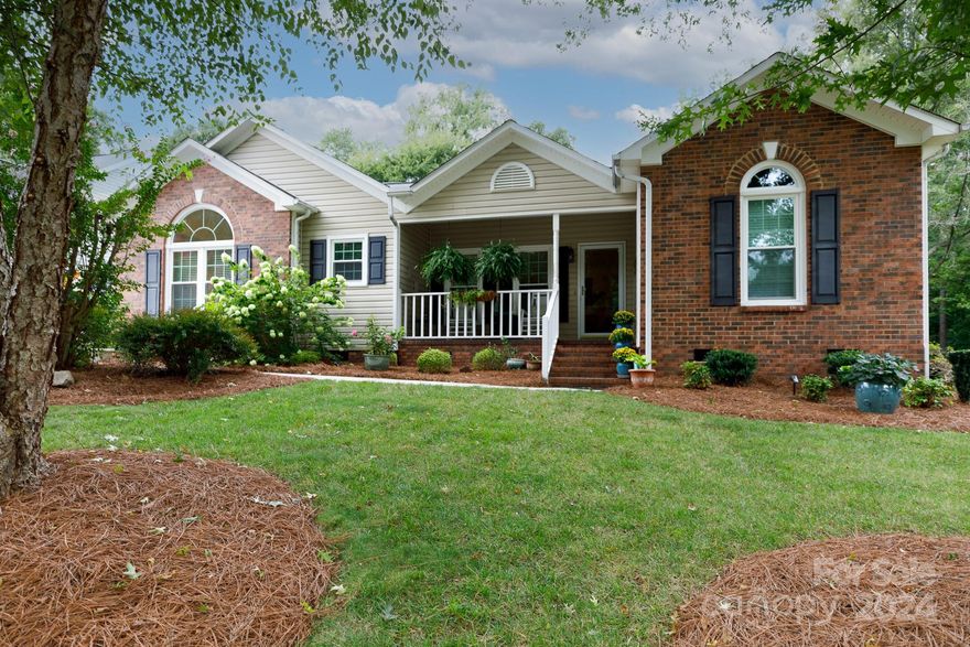 This awesome 3BR/2BA ranch home complete with airy, spacious 416 HSF climate-controlled sunroom is located on a cul-de-sac street just minutes from I-77 for Charlotte & Columbia commuters. Home offers a split bedroom & open floor plan.  Kitchen features a big island with undercounter seating, built-in microwave, refrigerator and upgraded range while the great room is highlighted with a gas log fireplace.  An updated primary suite has a trey ceiling, walk-in closet, a totally upgraded ensuite offering a beautiful soaking tub and separate shower.  Laundry room comes with washer and dryer.  The large, enclosed sunroom has ceiling-to-floor drapes & own heating/cooling system.  Other upgrades include newer windows, gutters & gutter guards.  Outside features fenced-in backyard, a gas grill & tank for steaks on the grill & a detached shed for storage. Come on home to this charming home in a quiet neighborhood close to restaurants, shopping and the interstate for easy access and travel.
