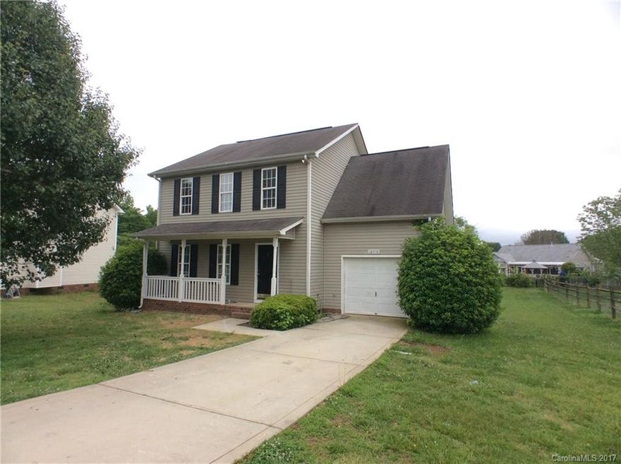 A charming front porch welcomes you into this 2-story home situated on a .30 acre lot. The floor plan features a spacious GR that opens to the kitchen and sunny breakfast area trimmed with wainscoting. Sliding doors access a deck in the backyard. All of the bedrooms are upstairs, including the master suite with a vaulted ceiling and a private bath. The 4th bedroom/bonus is ideal for use as an office or home gym. This home is freshly painted with new carpet.