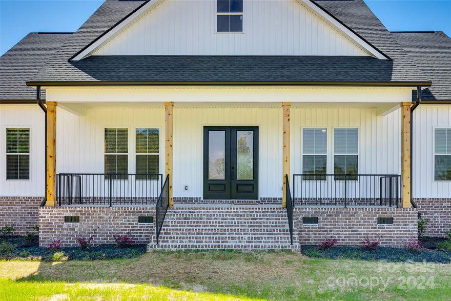 This new construction home is a SHOW STOPPER! Situated on 4 acres, you'll love all the space inside & out.  The large southern front porch welcomes you into the sprawling living and dining, open to the gorgeous kitchen which will feature quartz countertops & a large island.  Entertain outside on the oversized covered porch overlooking your ideal backyard.  Natural light pours through the main floor, including the primary bedroom with it's stunning bathroom & dreamy closet.  Also on the main level, you'll find 2 additional bedrooms with high ceilings, ample closets, & a bathroom between them.  You'll appreciate the convenience of the laundry room right off the 2-car garage.  Continue upstairs to be blown away!  A HUGE bonus room greets you with tons of storage space & a separate full bathroom.  Tucked away for privacy, you'll find a large office with closets that could easily be used as a guest room if desired.  All this just 15 minutes outside of Rock Hill & an easy drive to Charlotte.