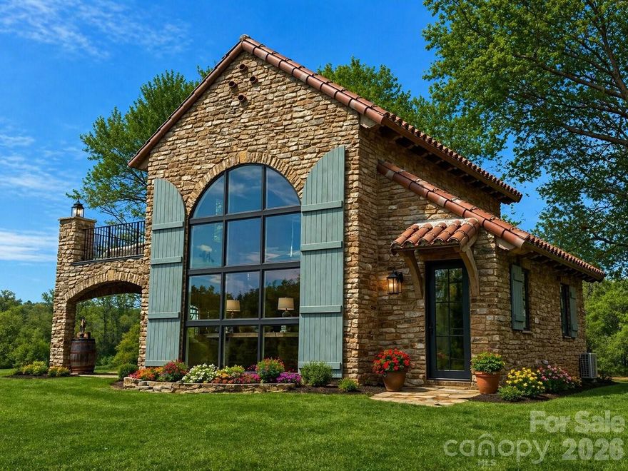 Tuscan-Inspired Estate | Brasstown, NC
What if your next home didn’t just offer space—but significance? 
Welcome to 4546 Pine Log Road. 62.81 acres of rolling pasture, wooded privacy, and long-range mountain views—where Old World elegance meets the quiet rhythm of the Blue Ridge Mountains.
At the heart of the property sits a 2023 Tuscan-style stone barn residence blending beauty and design. Thoughtfully reimagined in 2026 the main level boasts a kitchen with Forno appliances, living room and grand hallway, and a well-appointed bedroom with custom ensuite.  You will love the separate office space available for use as another bedroom.  The second level is home to a primary suite with adjacent sitting area ready for use as another bedroom or plumbed for a kitchenette. Dual balconies provide privacy and the perfect space to enjoy sunsets and those glorious mountain views.
Just beyond the barn residence stands an exquisite stacked-stone Italian-style villa, built in 2021, it is infused with authentic Mediterranean charm. Imported Italian clay tile roofs crown the structure, while inside, reclaimed French hardwood floors, elegant French chateau light fixtures, soaring cathedral ceilings with hand-hewn timber beams, and a dramatic two-story stone fireplace create an atmosphere of understated opulence and warm rustic elegance. Expansive windows frame breathtaking pasture and mountain vistas, flooding the open living space with natural light. Step outside to savor the views from the ground-level portico or the second-story balcony. A covered patio with an outdoor fireplace and ample seating invites al fresco entertaining, while a sizable rooftop patio offers elevated overlooks of the surrounding bluffs and countryside.
With well water, septic, underground power and high-speed internet already in place, this property is ready to expand. Additional homesites, gardens, orchards, a family compound—this is land that invites you to think bigger and imagine the possibilities.
Located near John C. Campbell Folk School and Lake Chatuge, you’re surrounded by creativity, nature, and outdoor adventure—yet completely removed from the noise.
This isn’t just a home. It’s a retreat. A legacy. A lifestyle rooted in beauty, privacy, and intention.
Opportunities like this don’t come around often.  Seller or agent-accompanied showings only with 48 hours notice.