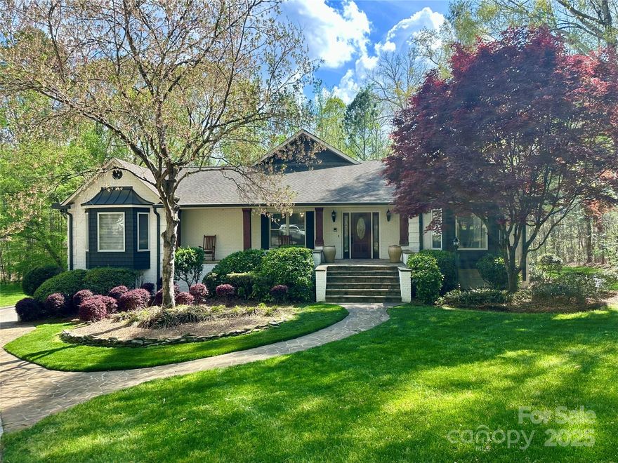 This hidden gem hits all the things you are looking for! Ranch basement on 3.5+ private acres w/no HOA & a detached heated/cooled two-car garage w/full bath serves as an ideal workshop and even has potential for conversion into an apartment. Fresh interior & exterior paint give the home a crisp, modern feel. The white kitchen shines w/new quartz, backsplash, farm sink, gas stove & a coffee station w/wine chiller. Primary suite impresses w/vaulted ceiling, hardwoods, a sitting area, and a spacious bath. The fully finished basement expands the home's versatility w/a second great room, rec area, addtn'l BR, two flex rooms w/closets that could serve as bedrooms and a full bath. The bar area has been upgraded w/new kitchen cabinets, backsplash, a wine chiller, a drink refrigerator, and an ice maker. Covered balcony & stairs rebuilt with composite & new rails. The setting is breathtaking & rare to find in FM overlooking beautiful inground pool w/new pump/filter. This home has it all!