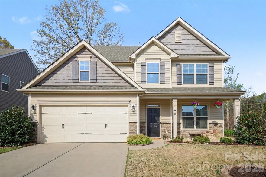 Welcome home! This 4 bed, 2.5 bath home in Mooresville has the kind of layout everyone is looking for: open, functional, and easy to live in. The main living area flows seamlessly between the kitchen and living spaces, making it great for both everyday life and having people over.
There’s a bedroom on the main level that works perfectly as a home office, guest room, or flex space depending on your needs. Upstairs, you’ll find the primary suite along with additional bedrooms and a loft that gives you even more room to spread out.
Out back, you’ve got a fully fenced yard with a fire pit and plenty of space to relax, entertain, or let pets run around. The screened porch is a huge bonus, perfect for enjoying the outdoors. This is an excellent lot, as it backs up to another beautiful, large lot and has HOA common area to the right of the home..
A 2-car garage and a great location close to shopping, dining, and everyday conveniences round it all out. This neighborhood does not have a pool but it is close to the Mooresville War Memorial Recreation Center Pool which a buyer could join.