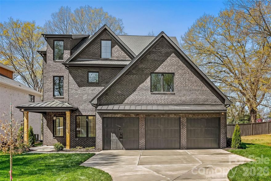 Welcome to this exceptional new construction home nestled on a quiet street in desirable South Charlotte, where thoughtful design meets modern luxury. This stunning three-story residence offers five spacious bedrooms and four-and-a-half beautifully appointed baths, providing ample space for both everyday living and entertaining.

Inside, the home features a classic formal dining room perfect for hosting gatherings, along with a private office ideal for working from home. The open and versatile floor plan also includes multiple flex spaces throughout the three levels, offering endless possibilities for a media room, playroom, fitness space, or guest retreat. Just off the kitchen, a generous walk-in pantry provides excellent storage and everyday convenience.

The expansive primary suite is a true showpiece, highlighted by a beautiful vaulted wood ceiling that adds warmth and architectural character. The spacious bedroom flows into a luxurious ensuite bath, and the primary bedroom itself features direct access to the laundry room for added everyday ease and functionality.

Step outside to enjoy the covered patio featuring a cozy gas fireplace—an ideal space for relaxing evenings or entertaining guests year-round.

Completing the home is a highly desirable three-car garage and the quality craftsmanship expected in new construction. With generous living spaces, flexible design, and high-end details throughout, this home offers the perfect combination of comfort, style, and convenience in one of South Charlotte’s most sought-after locations.