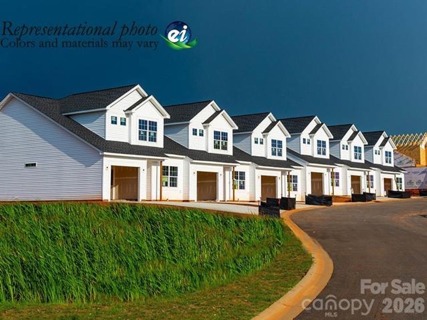 This two-story Blakely floorplan features a spacious layout designed for ease of use. The first floor features the owner’s suite and secondary bedroom, along with a spacious Family Room ideal for entertainment, which has direct access to the breakfast room and a fully equipped kitchen, perfect for seamless everyday living. Found upstairs is a third bedroom with a full-sized bathroom. Plus, our signature Everything's Included program means you will get quartz or granite kitchen countertops, stainless steel appliances, luxury vinyl plank flooring, and so much more at no extra cost! The Vines is located in beautiful Charlotte North Carolina. Residents will enjoy future onsite amenities including a playground, dog park, swimming pool, and cabana.  The is located in Charlotte, NC. Residents are only nine miles to Uptown Charlotte, home of premier shopping, dining, entertainment and culture. Nearby is the U.S. National Whitewater Center for a plethora of outdoor adventures. Less than 10 minutes away is Charlotte Douglas Airport.