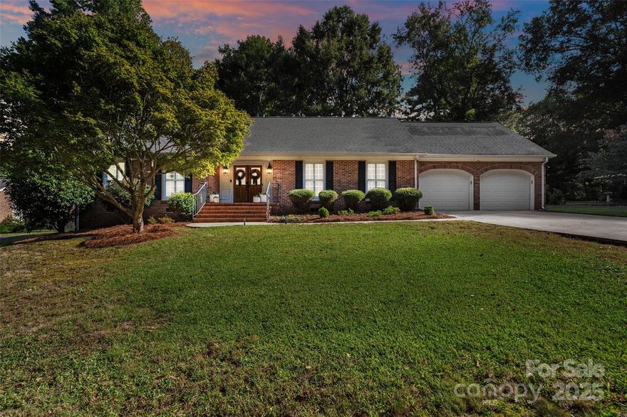 Enjoy the best of charm and modern updates in the established Swan Meadows neighborhood with this full-brick 3-bedroom, 2-bath ranch. Step inside to a bright, welcoming living room with a gas log fireplace, perfect for cozy evenings or gatherings with friends. The updated kitchen, complete with a tiled backsplash and breakfast area, flows effortlessly for entertaining or everyday meals and opens to a formal dining room. Plantation shutters add timeless elegance throughout, while hardwood and tile floors enhance the home’s warm, inviting feel. The primary suite offers a walk-in closet and a tiled shower. Both bathrooms are beautifully updated and there is even room for a home office. A spacious bonus room above the attached two-car garage provides flexible space for work, play, or hobbies. Outside, relax or entertain on the deck and front porch, while the fenced backyard with a storage shed offers privacy and convenience. Conveniently located near shopping and dining, this home also features no city taxes, making it the perfect combination of charm, comfort, and value.