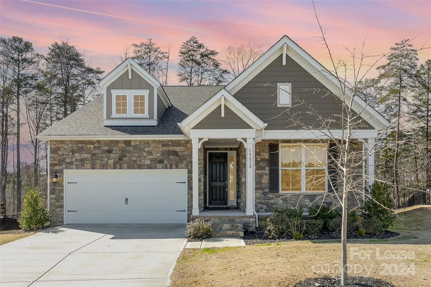 ALMOST NEW RANCH on Cal-de-sac. Enjoy the top-of-the-line Palisades amenities with this 3 bedroom home built in 2021! You'll love the natural light and open floor plan with the cozy gas fireplace as the focal point.  The kitchen features stainless appliances, large island with breakfast bar, subway tile backsplash, double wall oven, and a no touch faucet!  The dining area flows out to the large covered back deck which overlooks the tree-lined, fenced in backyard. The private primary suite features a tray ceiling, walk-in closet, dual vanity, and a gorgeous walk-in tiled shower.  Don't miss out on this one!  //Lease terms: 12 month lease. Pets considered. No smoking. 600+ credit. Proof of income 3x rent. Apply online. $50 non-refundable.