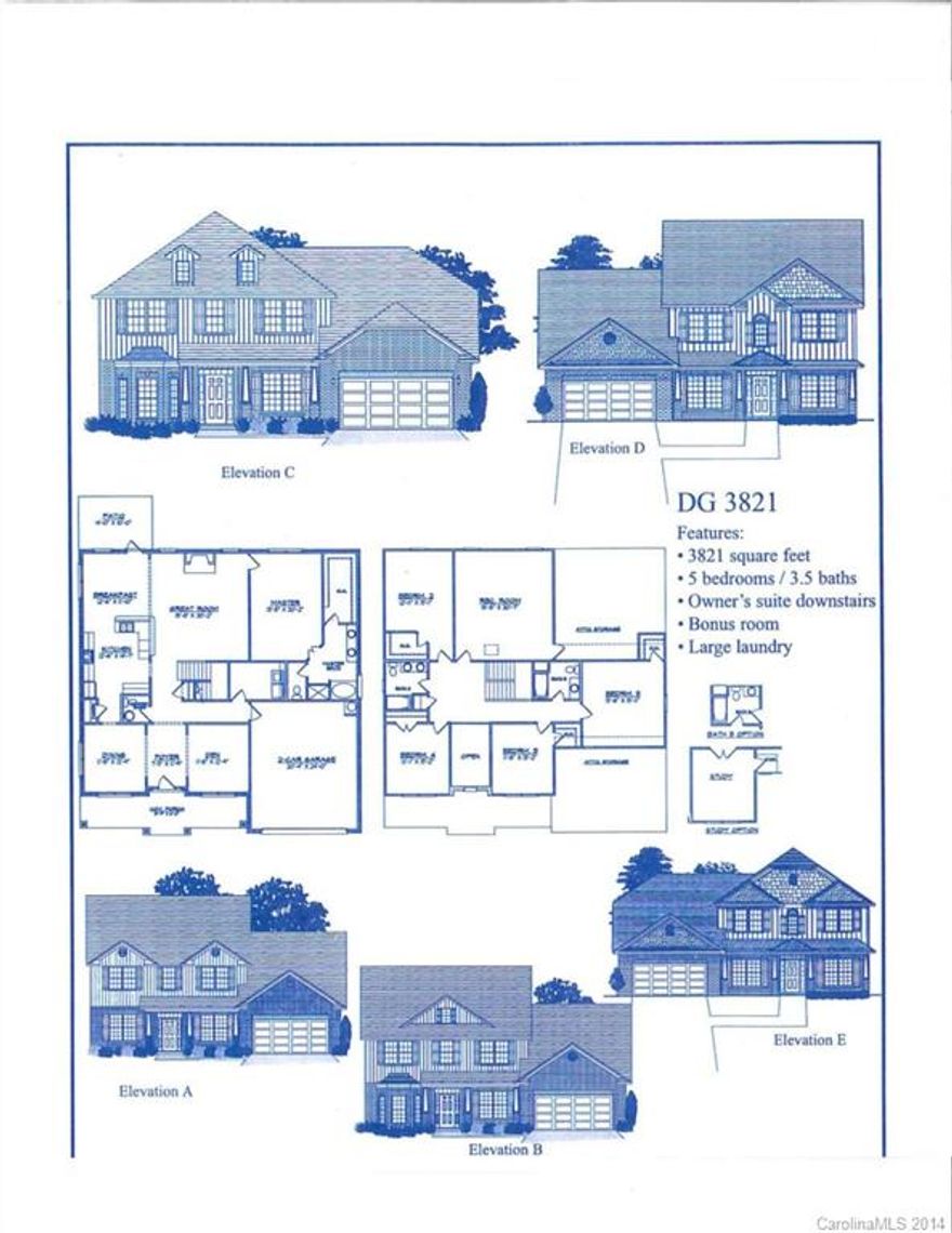 There is plenty of space in this lovely 2 story home.  5 bedrooms, 3.5 baths. Master on the main with a large walk-in closet.  Breakfast nook.  Large bonus room upstairs.  This home is a must see.