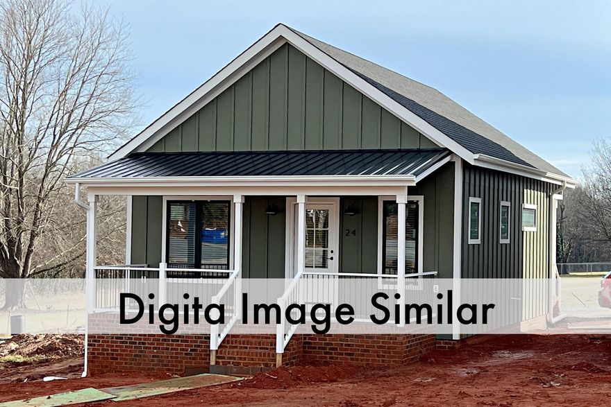Check Out this wonderful Pre-sale opportunity to live at Duke Street Cottages.This will be a pocket neighborhood of eleven Zero Energy Ready Homes near downtown Granite Falls, North Carolina. Homes will feature spacious front porches overlooking a shared green space and super efficient layouts. Traditional architecture is skillfully blended with open floor plans and modern technology to provide the home of the future, today. The homes will be built to the DOE Zero Energy Ready Home standard with the goal of achieving a net-zero energy community. A solar pavilion will provide a community gathering space and generate renewable energy. Electric vehicle charging stations will enable residents to choose cleaner transportation and reduce travel expenses.
These homes will located in downtown Granite Falls, across from Granite Falls Brewery, with sidewalks connecting to the downtown business district, shopping, restaurants, etc.. Images are renderings only.