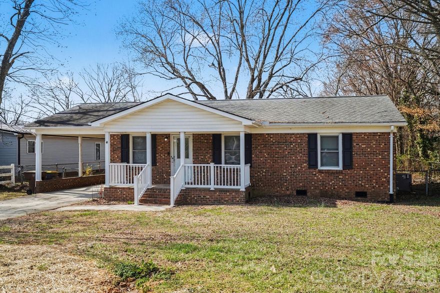 SELLER WILING TO GIVE $7500 credit. Back On Market, Buyers backed out after inspection. Inspection Report available! Don't miss this 3-bedroom, 1.5-bath home is located just minutes from the shops and entertainment of Downtown Kannapolis. The property sits on a level quarter-acre lot and features a covered porch along with a fully fenced backyard, providing plenty of functional outdoor space.

One of the standout features of this property is that there is no HOA, giving you the freedom to use and manage your land as you see fit. The interior offers a straightforward layout that serves as a blank canvas for your own updates and personal style. It is a practical choice for anyone looking to move into an established neighborhood near the Atrium Health Ballpark and local dining while putting their own touch on a home.

Whether you are looking for an affordable entry into the area or a project with long-term potential, this home provides a solid foundation in a convenient location. Come see this home now and don't miss out on this opportunity.