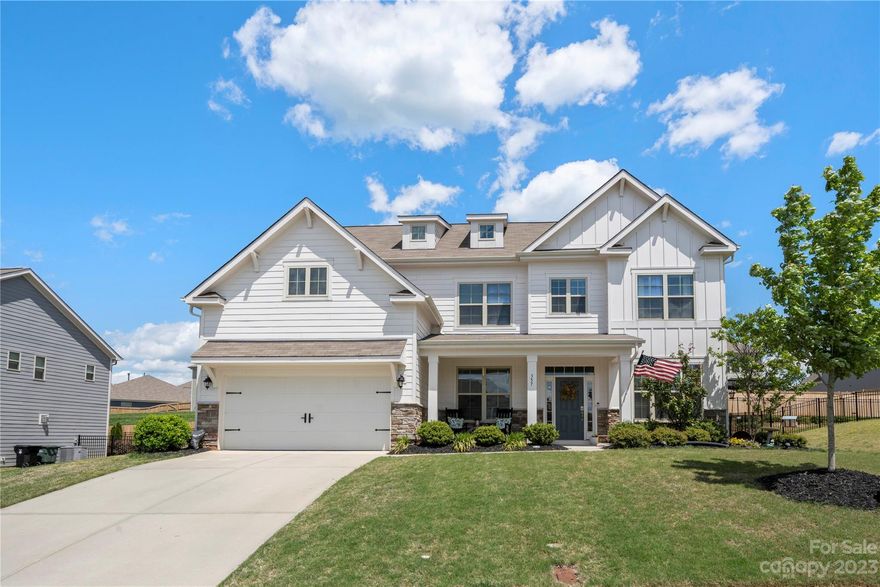 Truly Immaculate home with the best floor plan! Gorgeous kitchen with granite countertops flows into the living room with a gas fireplace. Guest suite downstairs with primary bedroom upstairs. Upstairs bedrooms are split with a huge loft separating primary from the other 3 bedrooms. Fenced in back yard with swing set already installed! Come make this home yours today!!!