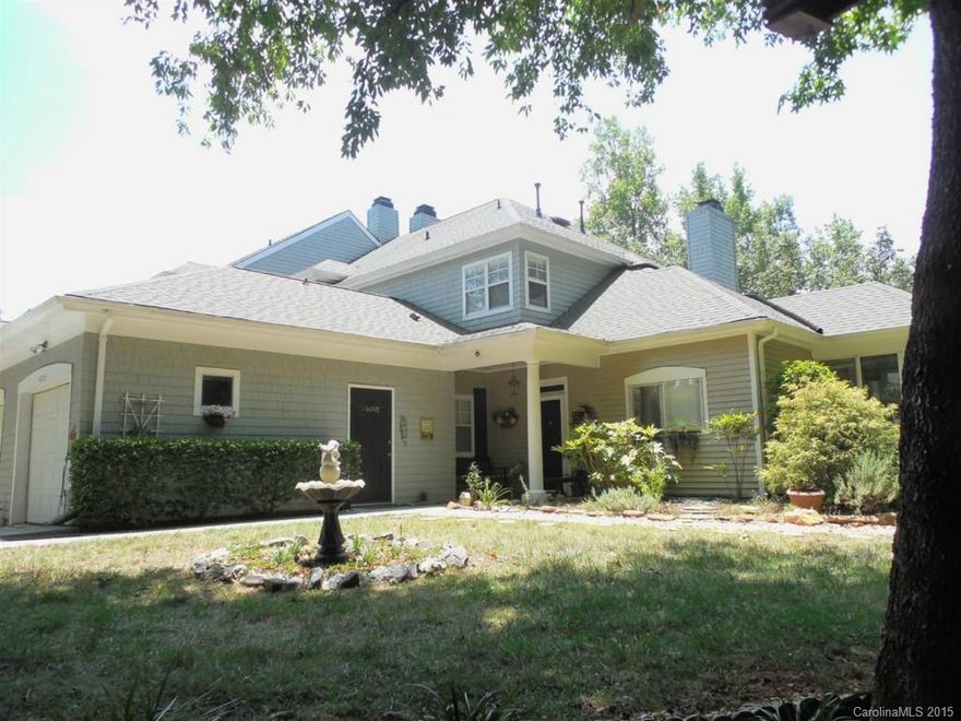 Enjoy great lakeside location with partial lake view, 3 bedroom/ 2.5 baths with open floor plan, master bedroom on main floor, master bath with shower and garden tub, vaulted ceilings in living room with fireplace, heated & cooled sunroom leading to patio & over looking private wooded area, upgraded kitchen & appliances. Main floor features all hardwoods & custom tile. Large laundry room, appliances included. Attached garage is heated & cooled for additional 252 sq. feet.  End unit Townhome.