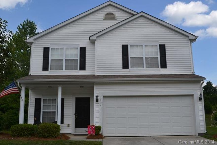 This home shows like a model! 3 Bedrooms, all on the second floor, and 2.5 baths. Large kitchen with dining area and TONS of cabinet space.  Great room with fireplace, large landing great for office or play area.  Patio area for entertaining.  New roof in 2010! Convenient to I-77!
