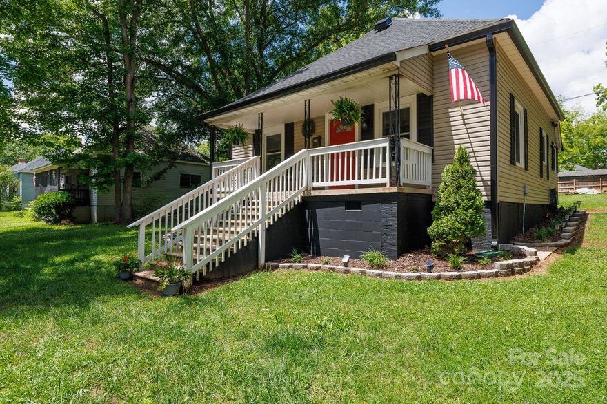 Charming and move-in ready, this delightful 2-bedroom, 2-bathroom home is just one mile from downtown Clover—offering the perfect balance of small-town charm and convenient access to local shops and dining. Whether you're a first-time buyer or looking for a smart investment property, this home is packed with value.  Step inside to find a spacious layout featuring a large country kitchen, a dedicated laundry room, and a cozy living area ideal for relaxing or entertaining. Enjoy your morning coffee on the covered front porch, or unwind in the expansive backyard, complete with a 12x20 outbuilding for storage and/or a workshop.  Recent updates include a brand-new roof and gutters (2024), a solar-powered whole-house attic fan for energy efficiency, and modern touches like a Ring doorbell and keyless back door entry for added convenience and security. With its great location, thoughtful updates, and inviting charm, this home is a must-see!