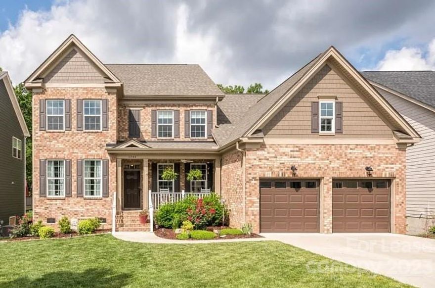 Great 2-story home in Peach Orchard Estates, with primary suite on the main floor.  The kitchen with stainless steel appliances, a gas cooktop, and an island with a breakfast bar. There is a  Butler’s Pantry connecting the kitchen and dining room.   The great room has a coffered ceiling and a fireplace; the office has French Doors.  Upstairs is an ensuite guest room, 2 additional bedrooms, an additional full bath, and a loft.     The deck has a patio below allowing a lot of space for entertaining.  The address is Charlotte, but the home is in Harrisburg school district.