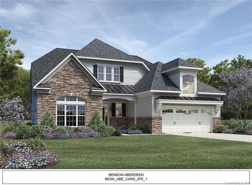 Our most popular home design with all the included features you expect. Beautiful covered porch off the dining area and kitchen provides privacy and treed view. Large first floor master suite includes walk-in closet with valet table and over-sized shower with bench. Luxurious kitchen with center island opens to family room with 12' tray ceiling - built to entertain. Second floor boasts a bedroom, full bathroom and large loft.