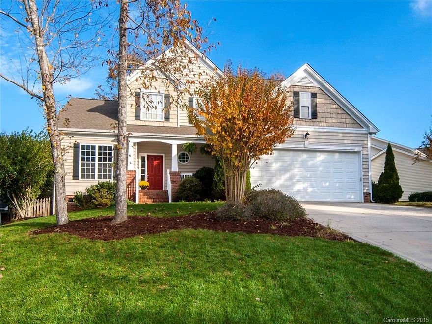 Fabulous location, home & community w/so many amenities to enjoy! This is a must-see home w/large first floor master suite and 4 large BR's up; 3 1/2 baths! Beautiful kitchen w/great space, lg work/eat island, 5 burner gas cooktop, deep double sink & great lighting. There is also a computer work station conveniently located here! Great sound system; office w/ French doors or formal dining! Backyard is spacious w/trees, lg deck & fenced dog run. Plenty of room to grow into or fill right up!