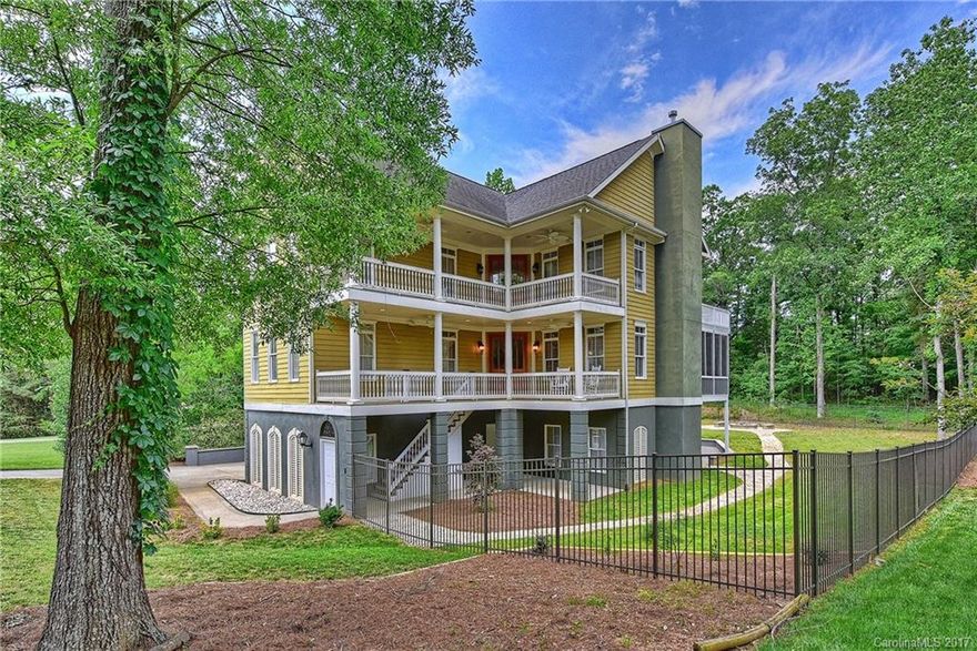 Lovely Charleston style home on large, private lot with view of trees! Three floors of Southern Living, w/ bedrooms on all levels!  Updated kitchen with granite, gas cooktop, ss & large pantry! Master suite has fireplace & master bath is to die for.  Don't miss the oversized master closet! Lower level great for recreation & offers a  wet bar for entertaining! Enjoy the outdoors w/ multiple decks, porches, & screened in porch! Established neighborhood with plenty of trees! Low HOA! Great Location