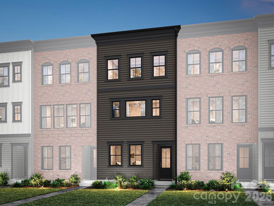 Welcome to 440 Old Town Village Rd, where modern design and small-town charm come together in this stunning three-story Duncan townhome. A covered front entry welcomes you inside, where the first floor offers a private fourth bedroom with a full bath featuring a tiled walk-in shower, ideal for guests or a home office. Ascend the elegant oak box stairs with open rails to the second floor, where the heart of the home awaits. The gourmet kitchen impresses with white cabinetry, white quartz countertops, a 4x12 Mythology Olympus Gloss backsplash, and a large single-bowl stainless steel sink with a Delta Essa Touch faucet, all anchored by a GE 36" gas cooktop built for the home chef. On the third floor, the primary en suite is a true retreat, showcasing a tiled walk-in shower and rich grey cabinetry paired with white quartz countertops. With 3 bedrooms, 3.5 baths, and premium finishes throughout, this home is as functional as it is beautiful, perfectly positioned just steps from the shops, dining, and charm of historic downtown Waxhaw.
