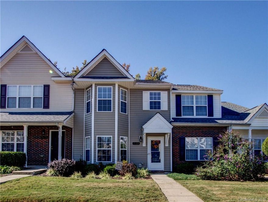 Location, location, location! Well maintained Indian Land townhouse minutes from I-485, Ballantyne, shops & restaurants! Upgrades include ceramic tile in kitchen, entry & bath rooms, SS appliances & crown molding. Dual masters upstairs complete w private baths & walk-in closets. Spacious living/dining room combination. Kitchen features cherry cabinets & breakfast bar. Private deck backs up to woods for outdoor enjoyment! Recently painted & move-in ready! Act fast because this one won't last!