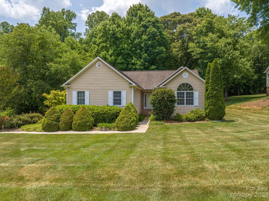 This is the one! Convenient Conover location near amenities, Hwy 16 and I-40.  This home offers a split bedroom floor plan with a huge great room and open kitchen all on one level.  Featuring 3 bedrooms, 2 bathrooms, fireplace, outdoor entertainment space, and a fenced in area for your furry friend.  Nice size driveway with extended parking area outside of the two car garage.  Quiet no-outlet neighborhood.  This home is ready for new owners to make it their own. Showings begin after 2pm on Saturday May 27th, 2023.