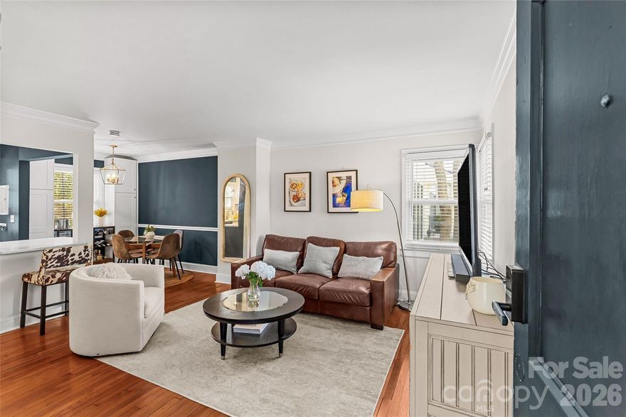 Nestled in the heart of the sought-after Selwyn Village, this adorable two-story unit exudes charm and is ready to welcome you home. Step into the beautifully updated kitchen, featuring sleek marble countertops, crisp white cabinetry, stainless steel appliances, and additional built-in storage—perfect for both cooking and entertaining. Sunlight pours into every corner, creating a warm and inviting atmosphere throughout.

Upstairs, you’ll discover two well-sized bedrooms and a full bathroom, offering comfort and versatility. The serene back porch is the ideal spot to unwind and enjoy the upcoming sunny days.

Located just minutes from the best of Myers Park and SouthPark, this home offers the perfect blend of convenience and character. With its timeless appeal and room to personalize, this gem is ready to be your next chapter. Don’t miss it!