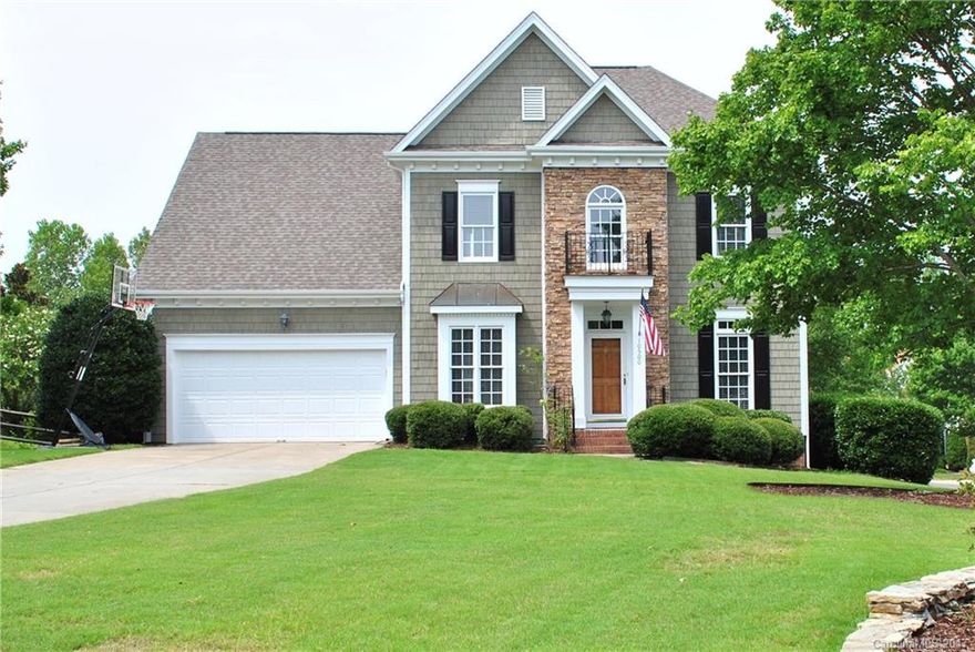 Amazing 2 story home built by Saussy Burbank!  Prime South Charlotte Location!  New roof- 5 yrs, A/C's- 3 yrs and fresh exterior trim/ shake paint.  Entertain outdoors with the large deck or inside in gorgeous family room with vaulted ceilings!  1st floor hardwoods and very open floorplan! Desirable white kitchen w/ granite and stainless steel appliances!  Storage galore flanking bonus room would allow for some additional sq footage if so desired!  1 year Home Warranty valued at $500 included.