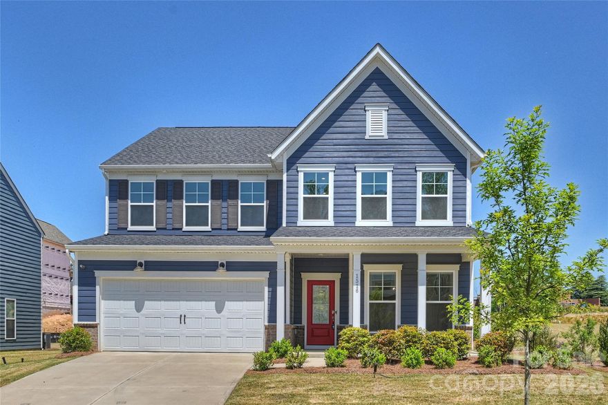 Brand new home built by Pulte located at Cannon Run!! The gourmet kitchen is truly a chef's dream offering an oversized center island plus equipped with stainless steel appliances, gas cooktop, soft pull drawers, bulter's pantry, vent hood and quartz counter tops. The open dining area flows seamlessly into the great room with fireplace. Guest room with full bath on the main level. LVP throughout the main level.  Upstairs, you will find rrimary suite with spa-like bathroom and spaces sitting room.   3 spacious bedrooms and 2 full bathrooms with a loft.  Enjoy low-maintenance living, with lawn maintenance and Wifi included in the monthly HOA fee, allowing more time to enjoy the surrounding amenities. This home offers the rare opportunity to combine beautiful design, lock-and-leave convenience!!!