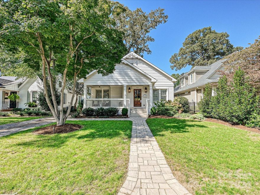 If you were thinking about the perfect Midwood cottage, this is it! This meticulously maintained home is in the heart of Plaza Midwood and has been thoughtfully updated throughout. The bedrooms and baths have been upgraded and perfectly decorated with two primary bedroom suites, one on the main level and one upstairs. On the back of the house is a large covered bluestone patio, perfect for entertaining, complete with a fully-equipped outdoor kitchen and dining area. The open floor plan flows seamlessly into a beautifully landscaped backyard. One of the most charming cottages in the neighborhood.