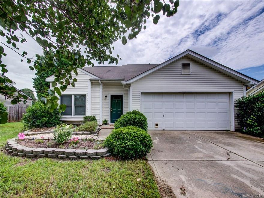 Spacious 1.5 story home with 2-car garage located right off of HWY 74! Open floor plan with loads of natural light and 2 story living room that opens to the loft above. Master suite with large walk-in closet on the main along with large laundry and quaint powder room! 2 good sized bedrooms upstairs, both with walk-in closets! Plus loft area that makes a great office space, playroom, or sitting room, etc! Large private yard with lots of greenery! HVAC and furnace(2014), hot water heater(2014).