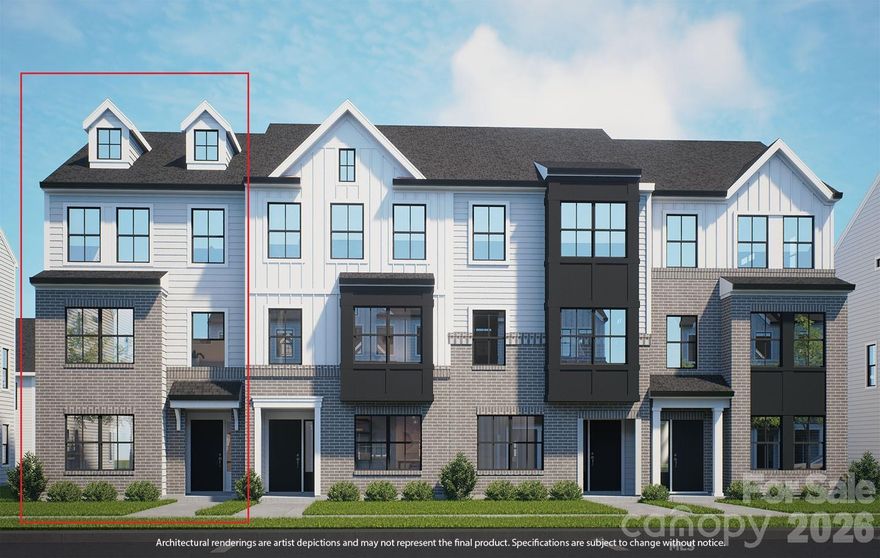 This three story townhome includes three bedrooms and  tree-and-a-half bathrooms. There is a guest suite with an on suite bath on the first level. The second level has a well appointed living area with a fire-place, There is a spacious dining area that opens into an outdoor deck. The primary bedroom and third bedroom with an on suite bath are located on the third level. There is ample storage space - spacious closets and linen closets. The Laundry closet is conveniently located on the third level.