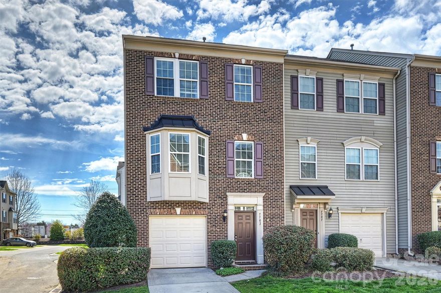 Step into this beautifully designed three-story townhome that perfectly blends comfort, style and functionality. As an end unit, this home is filled with fabulous natural light that creates a bright and welcoming atmosphere throughout.


The spacious layout features 3 bedrooms, 2 full baths, and 2 half baths, offering flexibility for everyday living and entertaining. The heart of the home is the great kitchen, complete with ample cabinetry, generous counter space, and a layout that opens seamlessly into the main living area leading to a spacious outdoor deck and the formal dining room/office which is complete with a built-in dry bar—perfect for gatherings with family and friends.


Upstairs, you’ll find well-appointed bedrooms including a comfortable primary suite with ample walk-in closet. The primary bath features a dual sink, separate tub and shower as well as a private water closet. 


The lower level includes a convenient one-car garage and additional living space with half bath that can easily adapt to your lifestyle needs whether a large home office, media room, workout area or combine all 3 in this large space.


With its bright end-unit location, versatile floor plan, and stylish kitchen, this townhome offers low-maintenance living without sacrificing space or charm. A fantastic opportunity to enjoy modern townhome living in a layout that truly works for today’s lifestyle.


As well-Location Location Location-walk to popular Ayrsley for shopping, dining or to catch a movie or simply step outside your front door and head over to the pool. With close proximity to all kinds of shopping, dining nearby, easy access to 485 to commute to uptown and the airport this townhome has everything you are looking for and more! Call your agent right away and schedule to see this beauty before it’s gone!