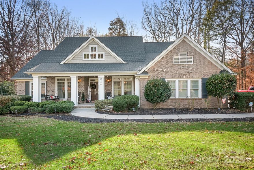 Welcome home to this beautifully maintained property offering space, privacy, and thoughtful upgrades throughout. Nestled on a large one acre lot with fresh landscaping and privacy trees, this home provides plenty of room to spread out along with ample parking for guests, boats, or recreational vehicles. Inside, the great room features custom built-ins and a cozy fireplace, creating a comfortable space for gathering and relaxing. Hardwood floors run throughout the main level, except for the two secondary bedrooms which offer new carpet. The updated kitchen is a standout, complete with white cabinetry, stainless steel appliances, custom backsplash, wood hood over the stove, coffee bar, and pantry perfect for everyday living and entertaining. The spacious primary bedroom serves as a peaceful retreat, offering a custom closet, ensuite bath, and direct access to the rear deck for enjoying the outdoors. The split bedroom layout ensures privacy, and a dedicated home office provides flexibility for remote work or hobbies. Upstairs, you’ll find an oversized bonus room along with an additional bedroom and full bathroom, making it ideal for guests, teen suite, playroom, or media space. Step outside and enjoy the amazing outdoor living with private backyard, designed for both relaxation and entertaining. Oversized deck, screened porch, and firepit create the perfect setting for gatherings, quiet evenings, or enjoying nature year round. Only thing missing is a pool. Stillwater community offers RV and boat parking, and the convenient location provides easy access to major roads, restaurants, and shopping. Beatty’s Ford Park and boat access are just minutes away, making this home perfect for those who enjoy both comfort and an active outdoor lifestyle.