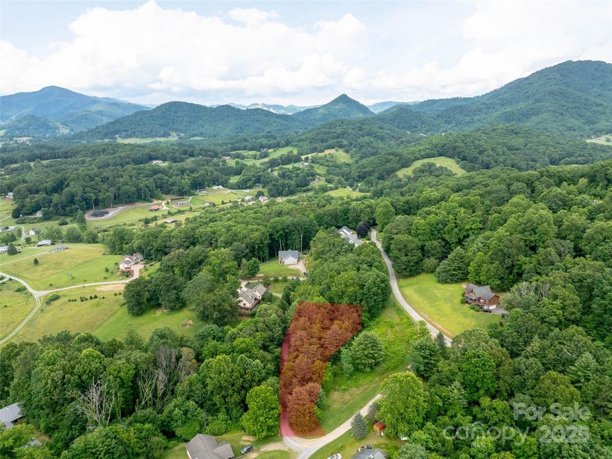 Discover the perfect mountain retreat with this beautiful 0.81-acre home site located in the desirable Hyder Mountain Acres subdivision, nestled in the heart of Haywood County and the scenic Blue Ridge Mountains. With selective trimming, the property boasts stunning panoramic views—ideal for enjoying the peaceful mountain setting w/two seperate springs on site. Conveniently located near I-40, this lot provides quick access to Asheville, Tennessee, and all that Haywood County has to offer. The subdivision requires only a 1,000-sqft min build, offering great flexibility for your home design, manufactured not allowed.