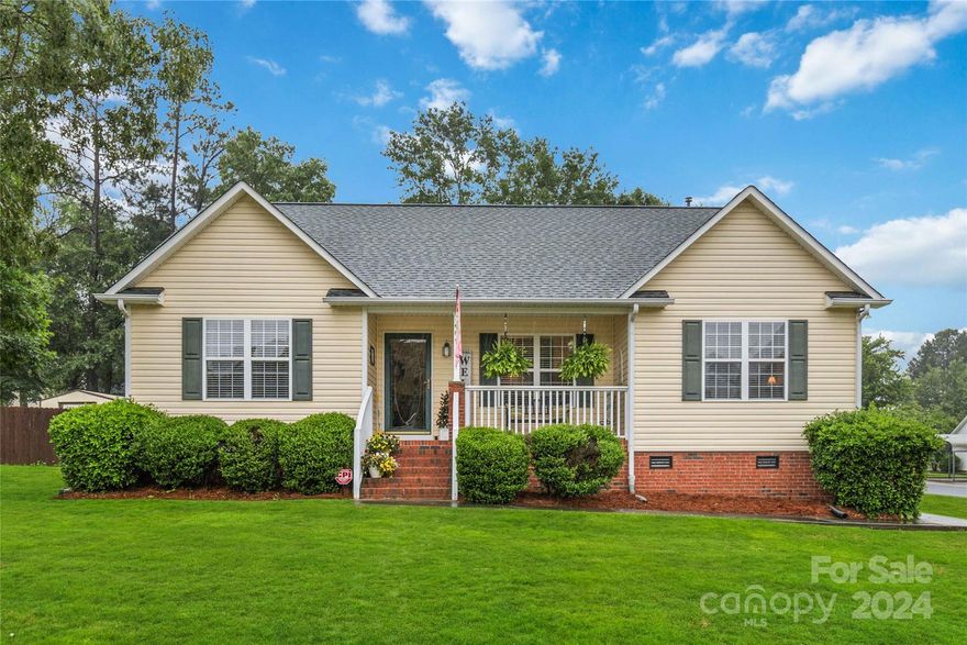 Welcome Home to this Cozy Ranch Perfectly Situated on a Corner Lot in the Small Tranquil Lakeside Subdivision. This Move In Ready Gem Offers the Perfect Blend of Comfort & Convenience with it's Open Split Bedroom Floor Plan, Vaulted Ceilings and Dine In Kitchen.  Updated Granite Counter Tops in the Kitchen and Bathrooms plus the Laminate Wood Flooring give this Home the Elegance of Everyday Living. The Rocking Chair Front Porch, Screened Rear Porch and Composite Deck Provide Plenty of Space to Unwind, Relax or Entertain. Enjoy the Privacy of Your Custom Firepit and Swings in the Fenced Backyard. Outdoor Storage is Perfect for Lawn Equipment and Tools. Just Minutes from One of Lake Wylie's Boat Landings and Campgrounds.  Experience the Best of Both Worlds with the Peaceful Surroundings combined with the Convenience of Nearby Amenities. Don't Miss Your Opportunity to Make this your New Home Sweet Home.