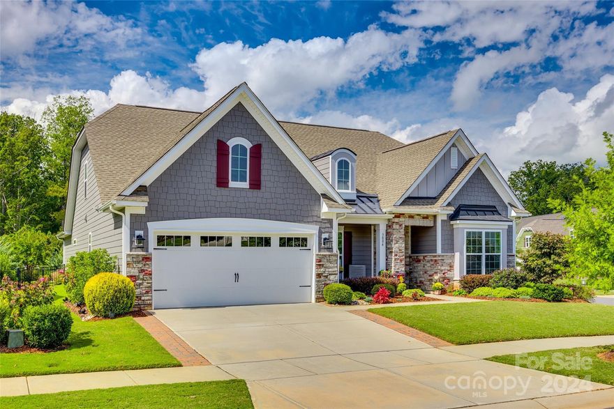 Stunning, meticulously maintained 3-bedroom 1.5 story home nestled on a corner lot in an exclusive gated 55 and older community, complete with around-the-clock security for your peace of mind. As you step inside, you’ll be greeted by an open floor plan. The gourmet kitchen boasts a double oven and abundant cabinet space. The expansive primary suite features direct access to a serene back patio. An extended, air-conditioned covered sunroom offers a tranquil space overlooking your beautifully landscaped backyard. The back patio is complete with a gas fireplace that sets the stage for cozy evenings under the stars. The extended pavered patio and fully fenced backyard provides a private retreat. Additionally, this home features a bedroom, bathroom, loft area upstairs along with abundant storage space adding to its versatile charm. Experience the ample amount of community amenities to include 7 pickleball courts, 2 tennis courts, amphitheater & putting green, clubs & events it has to offer!