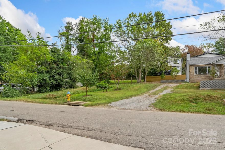 Very rarely do opportunities for parcels like this come along. A nearly level lot in Oakley on a quiet street. Don't wreck the new build budget trying to build on a steep slope. Simple grading and utility easements in place for a straightforward build process. With neighboring church owned property to one side and across the street, this property offers room to breath while being convenient to all points South and East Asheville. Bring your builder and architect as this could be perfect for a vertical build with rooftop decks taking in long-range western views. This property was subdivided from larger parcel in 2024. RS8 Zoning (Residential Single-Family High Density). Survey available in attachments. Contact listing agent with questions.