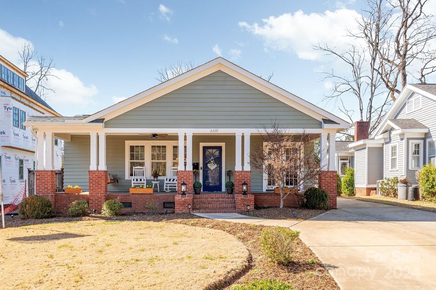 Welcome to this stunning Craftsman Style home nestled in the coveted Myers Park Community where old world charm meets modern day conveniences. This 3-bed 2-bath ranch with basement is a hidden treasure sure to please The newly constructed elevation enhances the curb appeal and adds sophistication to the large covered front porch. The well appointed kitchen is a chef's delight featuring a SS Refrigerator/Freezer (side-by-side) with kitchen island and granite countertops. Enjoy private evenings and outdoor living on the covered back deck. Spacious rooms for entertaining. This home offers the perfect blend of comfort, elegance and functionality. close to Myers Park country Club, Award winning schools, Private schools, Parks and so much more,