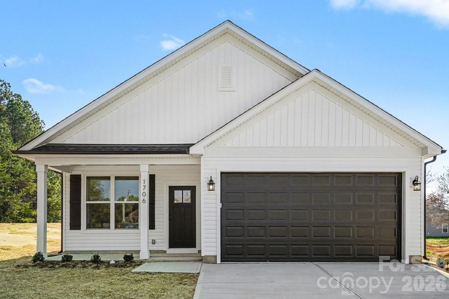 Beautiful new construction just minutes from downtown Kannapolis and close to Irish Creek Country Club! This 3-bedroom, 2-bath home features a spacious open floor plan with vaulted ceilings and a two-car garage. Enjoy stylish, on-trend color finishes throughout, creating a fresh and inviting feel. Now fully completed and move-in ready—don’t miss this one!