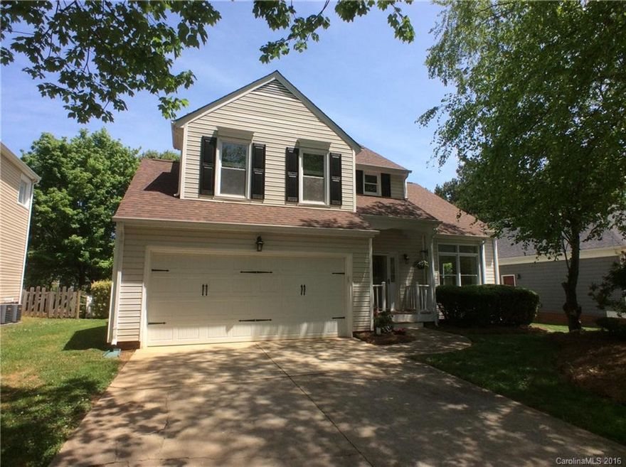 Home w/fantastic spaces for entertaining, in & out! Granite counters in kitchen & baths, wood laminate & tile floors, trim moldings. Open floor plan w/2-story LR & formal DR, GR w/FP, & eat-in kitchen w/breakfast area. Master suite w/vaulted ceiling & bath w/dual sinks & shower, to be updated w/new tub, tiles & flooring. Screened porch overlooking in-ground pool (maintenance included!) w/patio. Community Olympic-size pool, clubhouse, tennis courts & more! Pets conditional, under 35 lbs.