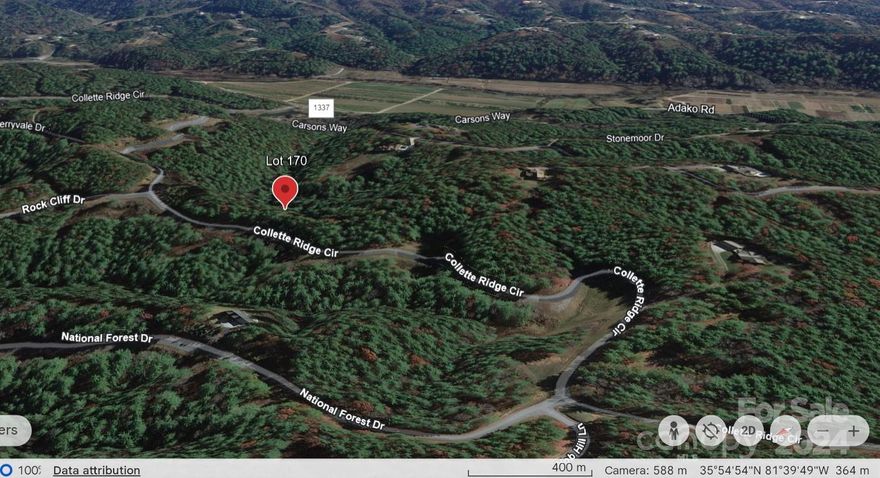 Call this perfect place HOME! Build a beautiful home on this 2.31-acre parcel or buy it as an investment. I have a list of builders and designs available to choose from. Design and pricing are subject to architectural review and approval. Floor plans and finishes can be customized or modified to suit the buyer's preferences. For outdoor enthusiasts or those who love green spaces, the Bluffs are your calling. Bordered by Pisgah National Forest, kayaking, fishing, waterfalls, and off-road adventures are readily available. It is a ready-made community with paved roads and underground utilities, including power and high-speed internet, all maintained by the HOA for just $400 per year. A hidden treasure is located 3.5 miles from home: the Wilson Creek National Wild and Scenic River. Wilson Creek, originating from the slopes of Grandfather Mountain, travels for 20 miles and flows through a deep 200-foot gorge to join the Johns River. Everyday conveniences are within 10 to 12 miles.