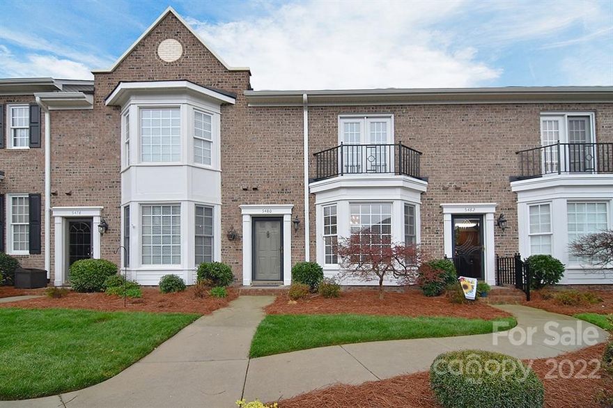 Gorgeous townhome in pedestrian friendly Afton Village walk to restaurants, and shops! Primary bedroom on main floor with en suite bathroom and double sinks. Open concept living area with light filled bay windows, fireplace and well-equipped kitchen with granite counters. New carpet and new paint throughout. Private courtyard leads to double detached garage. Upstairs are two large secondary bedrooms with large Jack and Jill bathroom. Townhome is full brick and sits on a cul de sac. All outlet covers replaced after pictures. This is a must see!