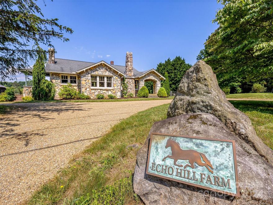 Step into a world where history and luxury intertwine at Echo Hill Farm, an enchanting 10.5-acre estate. Proudly listed on the National Historic Register, this hidden gem was lovingly restored, preserving its historical essence while seamlessly blending in modern luxury. The 3-bedroom main house with cozy fireplace stands as a testament to fine river rock craftsmanship, showcasing exquisite grapevine mortar details. The state-of-the-art 5-stall barn was meticulously integrated within the original historic structure. Equipped with the finest amenities ensures the utmost care for even the most pampered horses. Seven unique structures enhance the charm and functionality of this equestrian haven. Embrace the natural abundance of farm life with hazelnut groves, a black perigord truffiere, a round pen, gated pastures, an apiary, and an aviary. Each element enhances Echo Hill Farm's allure, making it ideal for horse enthusiasts and sustainable farming lovers. Showings begin 7/8/24.