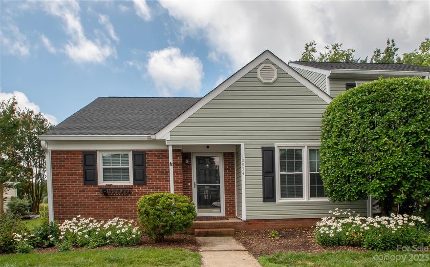 WOW! This 1-Story Townhome is just what you have been waiting for in RAINTREE! It will not last long. This townhome is nestled in the well sought out section of Raintree-Kensington Upon entering the home, the open floor plan draws you into the large living room. You will enjoy the space in this 2 bedroom home. After a long day, come sit/relax/entertain on your extended deck. Watch the golfers go by as you are located on the 7th green! Many improvements are in this home. Roof 2022, HVAC 2019, Nest Thermostat, Newer Windows, Remodeled Primary Bath, Extended Deck 8x10 (recently stained)  ALSO, convenient to the Greenway on Rea Rd, I-485, Shopping, Restaurants, Award Winning School District & so much more! Come visit soon before it goes!