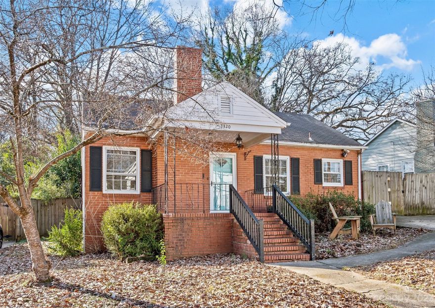 FANTASTIC FLIP OPPORTUNITY IN PLAZA MIDWOOD! This 1949 Full Brick Cottage on Brook Rd is Your Golden Ticket to Endless Possibilities! Nestled on one of the Most Coveted Streets, Equal Distance from the NoDA Arts District and Plaza Midwood Business Hub, this Location is Pure Gold. Enjoy Strolls to Summit Coffee, Humbug, and Tip To Daily Market, with the 36th St Light Rail Station just a Mile Away, Putting the Entire City at Your Footsteps. Outside You Will See a Brand New HVAC Unit Installed in October of 2023. Step inside to find Original Hardwood Floors Awaiting Their Revival, Alongside an Adorable Arched Doorway that adds to its 1940s Allure. But Wait, There's More! A Pathway in the Backyard Leads to a 500 Sq Ft Guest House, Perfect as a Rentable 1 Bed 1 Bath with Kitchenette. Currently With a Month-to-Month Tenant Already Paying $1k, the Possibilities are Limitless! Flip, Build, Airbnb, or Collect Rent While You Create Your Dream DIY Cottage - Plaza Midwood Awaits!