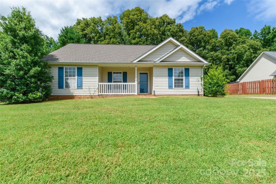 BACK ON MARKET: no fault of seller, buyer no longer could purchase due to government shutdown. 

Don't miss this incredible opportunity to own a charming ranch-style home in the sought-after Highland Creek neighborhood! This spacious 3-bedroom, 2-bath gem features a bright and airy family room with soaring vaulted ceilings—perfect for relaxing or entertaining. The kitchen comes equipped with all appliances and offers a clean, modern feel with neutral paint and easy-care vinyl flooring throughout. The primary suite is a true retreat with its own vaulted ceiling, ceiling fan, and plenty of natural light. Step outside to a generous, flat backyard with a covered porch—ideal for outdoor dining or quiet evenings at home. New roof in 2024! A rare find in a desirable location—schedule your showing today