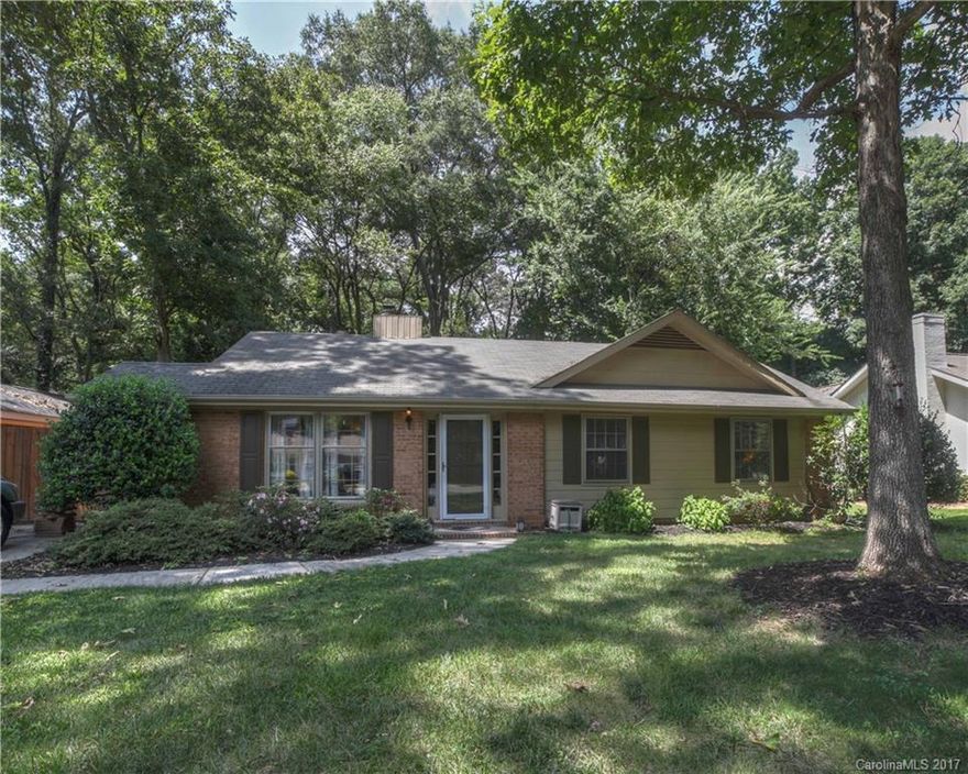Welcome home to this charming brick ranch in desirable Madison Park. You will love the cozy living room space with exposed wood beams and wood burning fireplace. The newly refinished back deck is the perfect place for entertaining or a great spot to enjoy a cup of coffee in the morning. The large fenced in backyard is very peaceful and private. The three bedrooms are spacious and have generous closet space. Ideally situated less than 2 miles from I-77 and only 10 minutes from Uptown Charlotte.