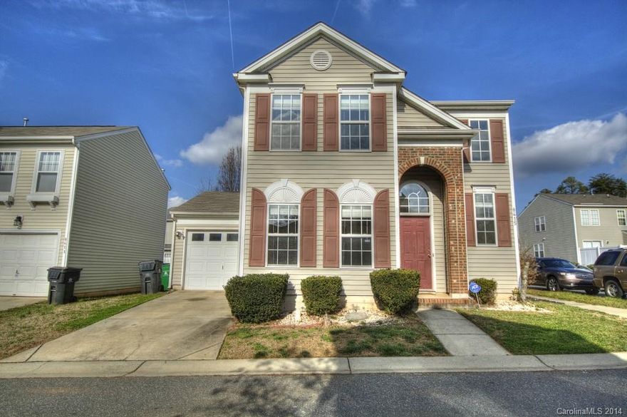 Amazing Short Sale opportunity bank approved list price. Great value on this fantastic starter home or investment property. Very well lit with open floorplan and master on the main.  Two additional bedrooms upstairs with a very sizable loft as well.  Private fenced in back yard with concrete patio.  Convenient location to I-485.