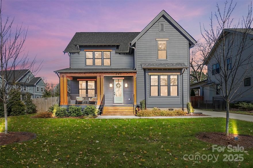 Welcome to your dream home! This stunning modern farmhouse is a custom-built masterpiece, designed w/impeccable craftsmanship & attention to detail throughout by local premier builder. Upon entry you’ll notice the gleaming oak flooring leading you to an impressive 2 story great room w/cozy fireplace & abundant natural light flowing seamlessly into your gourmet chef’s kitchen, equipped w/high-end SS appliances, quartz countertops, tile backsplash, custom cabinetry, large island & pantry! The primary suite, located conveniently on the main floor, offers a private retreat w/walk-in closet, spacious en-suite bath featuring premium tile, dual vanity w/quartz top & frameless glass shower. Upstairs boasts an open landing area, 3 additional bedrooms & full bath. Beautiful landscaped lot w/rocking chair front porch, covered back deck, detached 2 car garage, privacy fence & gated driveway, ensuring privacy & security. Prime Belmont location w/NO HOA! MUST SEE!! Book your showing today!