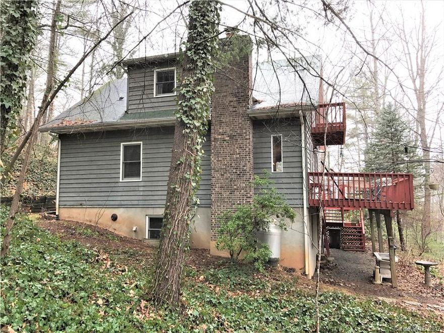 Charming and cozy home minutes from downtown Weaverville and 10 minutes to Asheville! Perfect location to raise a family or as a second home in the mountains. Wrap-around porch for entertaining and private balcony from upstairs bedroom. New HVAC and well pump. Oak hardwoods throughout. 832 sq/ft unfinished basement with lots of potential! Don't miss this one!