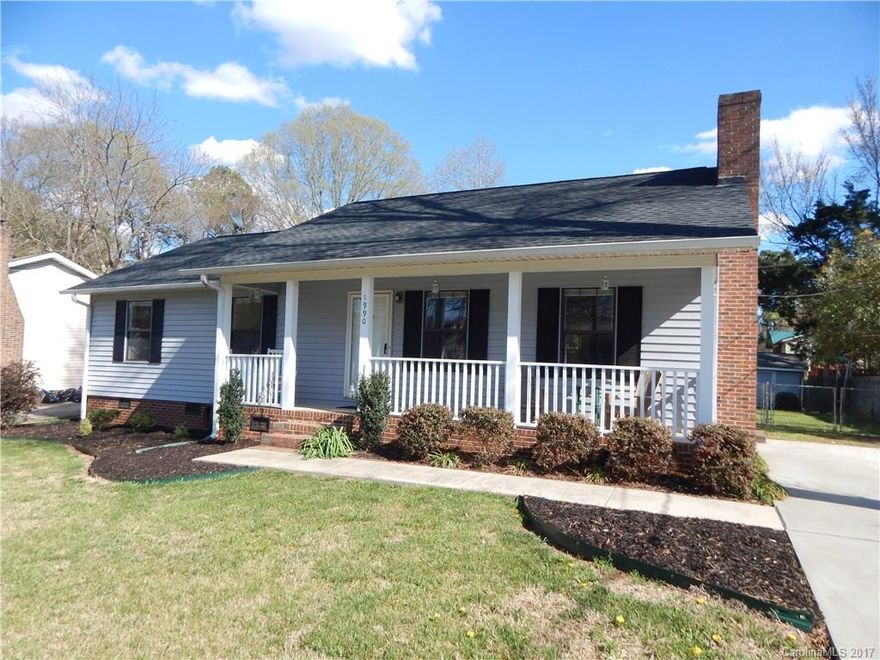 Move in ready 3 bed/ 2 bath ranch home in convenient location.  Home has a living room with a gas log fireplace, eat in kitchen, and a sun room.  Exterior features include a covered front porch, back deck, fenced yard, and 2 wired workshops (one with 240V).  Roof replaced 2012 (on home and both workshops), new hvac with WiFi thermostat installed end of 2015, new hot water heater 2014, and new driveway poured 2015.